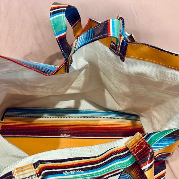 Consuela Multicolor Striped Tote Bag - Picture 2 of 3